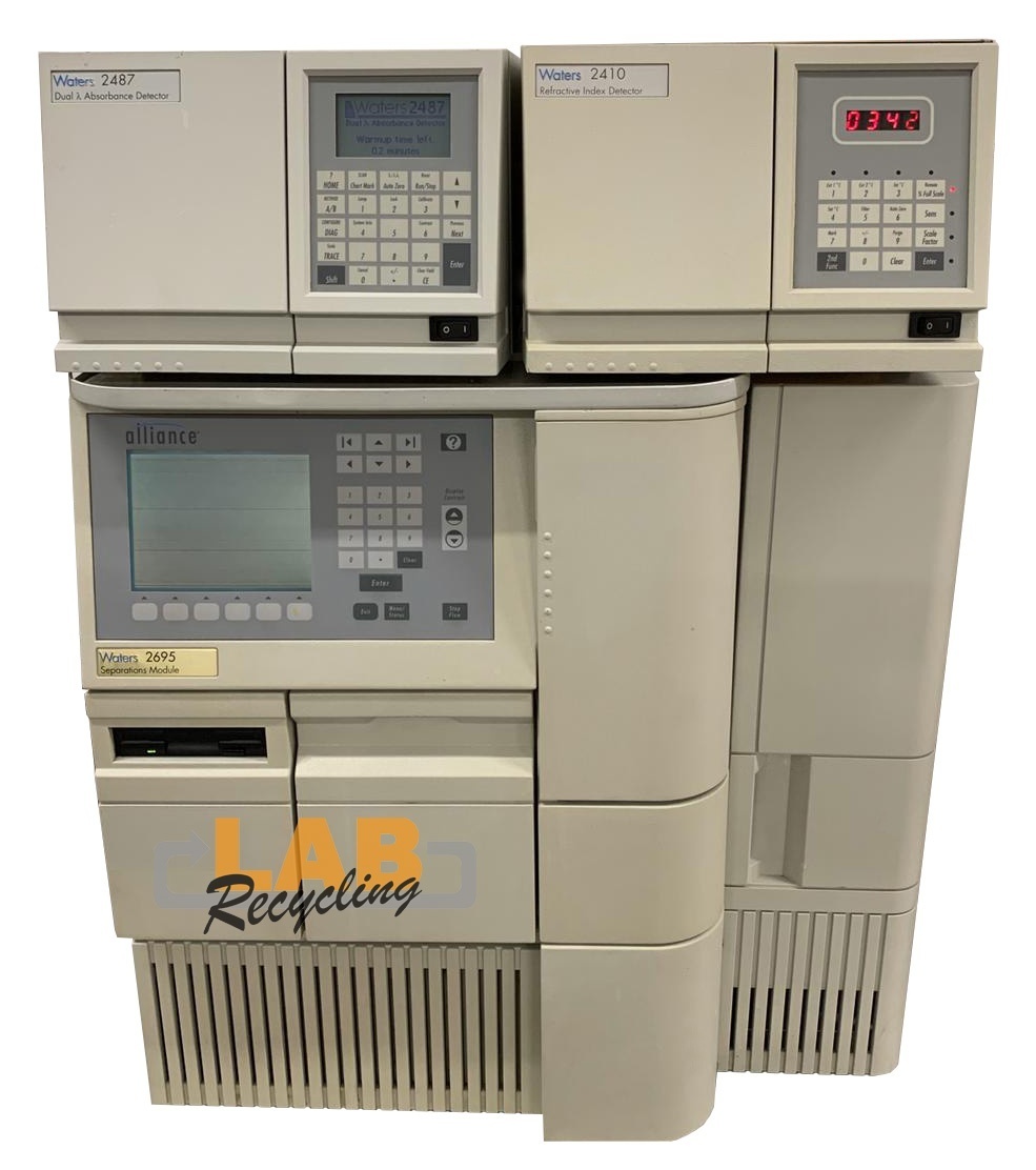 Hoofdafbeelding Waters Alliance 2695 HPLC systeem + 2487 Dual Absorbance Detector + 2410 RID